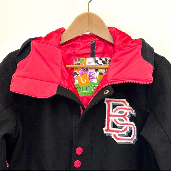 Burton DryRide Varsity Snowboard Jacket Boyfriend Fit Wool Blend Waterproof S - Picture 5 of 16